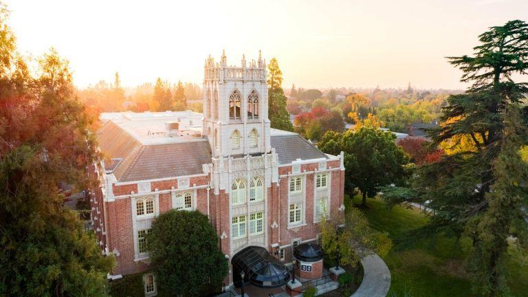 Faye Spanos Concert Hall Sunset