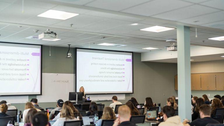 Image shows the classroom at the new CPAE Building. 