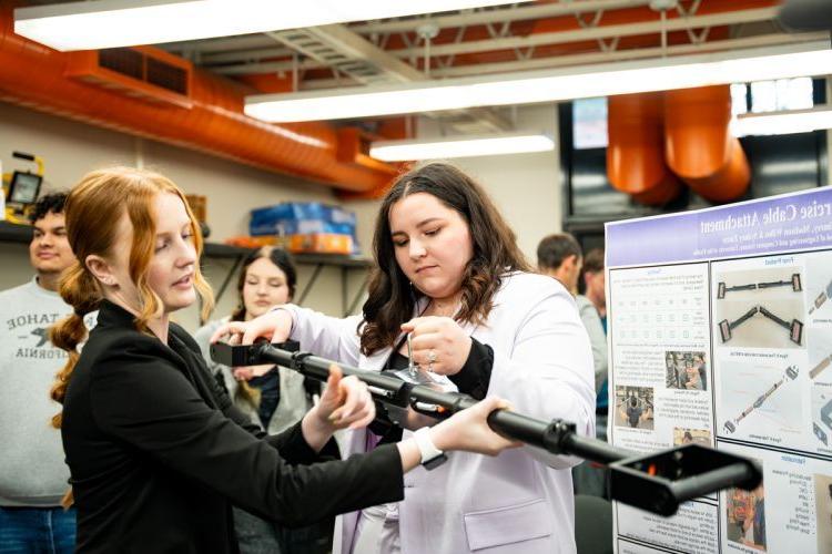 Engineering students showcase their projects at the annual engineering showcase.